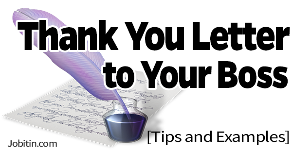Thank You Letter For Support To Your Boss Tips And Examples